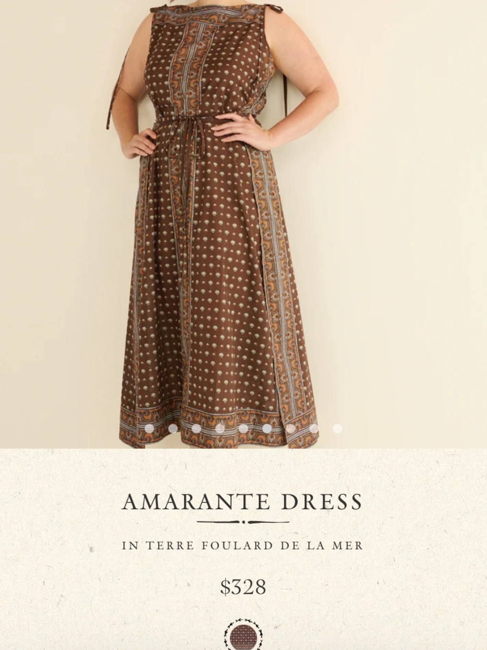 NWOT! Doen Amarante dress Sz M - Picture 2 of 4